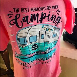 Simply Southern camping Tee with Branded Tag